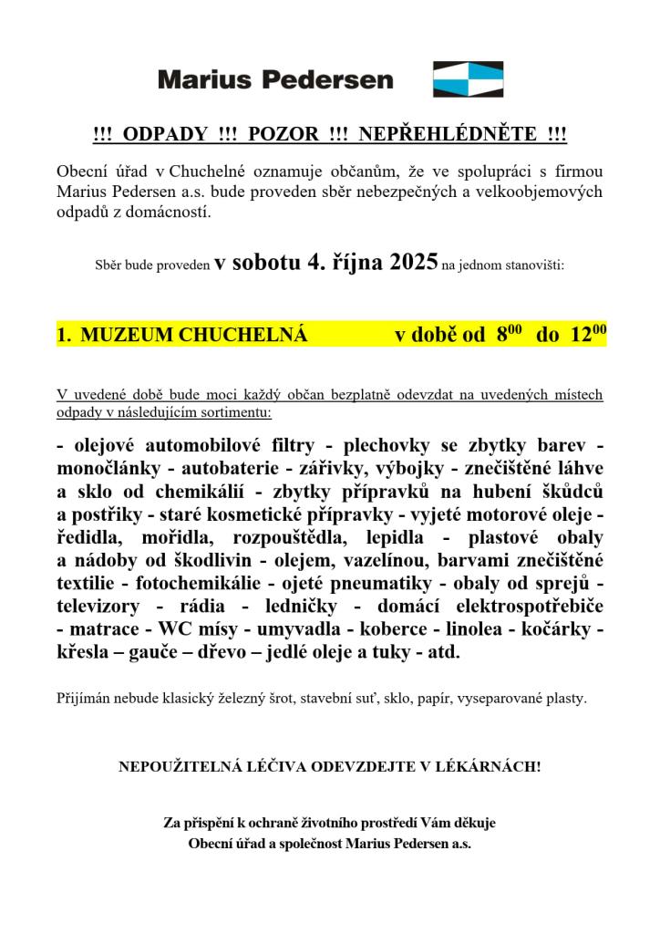 Velkoobjemové kontejnery 04.10.2025