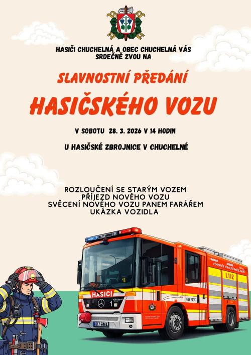 předání hasičského vozu